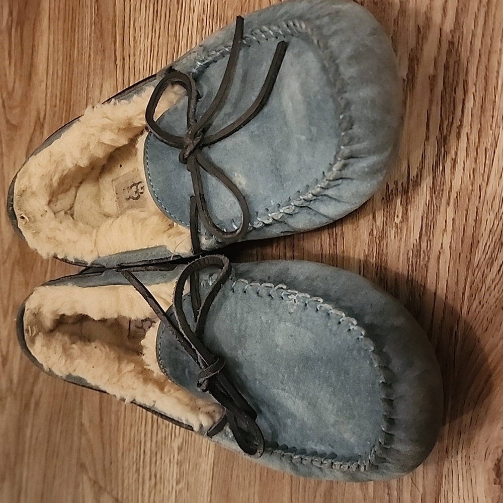 Ugg Dakota Atlantic Slippers Australia Womens Loafer  Aqua Teal Moccasin - Picture 13 of 16